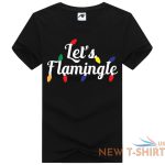 let s flamingle print girls christmas top ladies fancy short sleeve t shirt 1.jpg