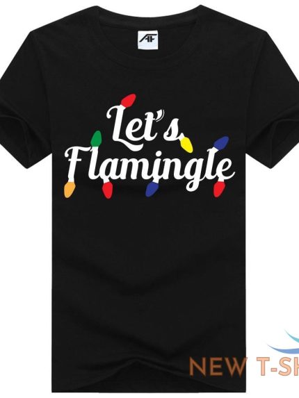 let s flamingle print girls christmas top ladies fancy short sleeve t shirt 1.jpg