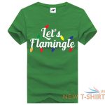 let s flamingle print girls christmas top ladies fancy short sleeve t shirt 3.jpg