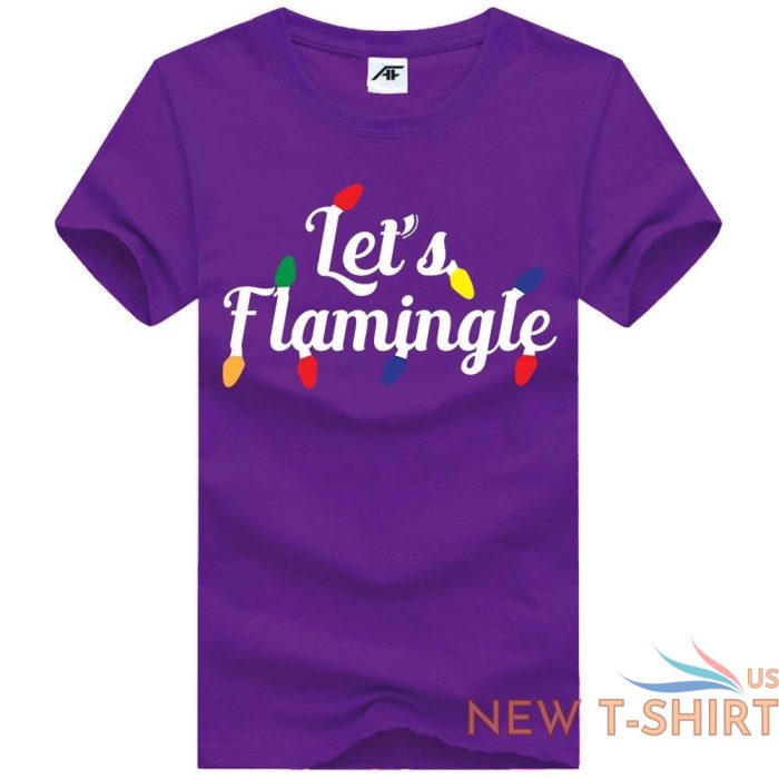 let s flamingle print girls christmas top ladies fancy short sleeve t shirt 9.jpg