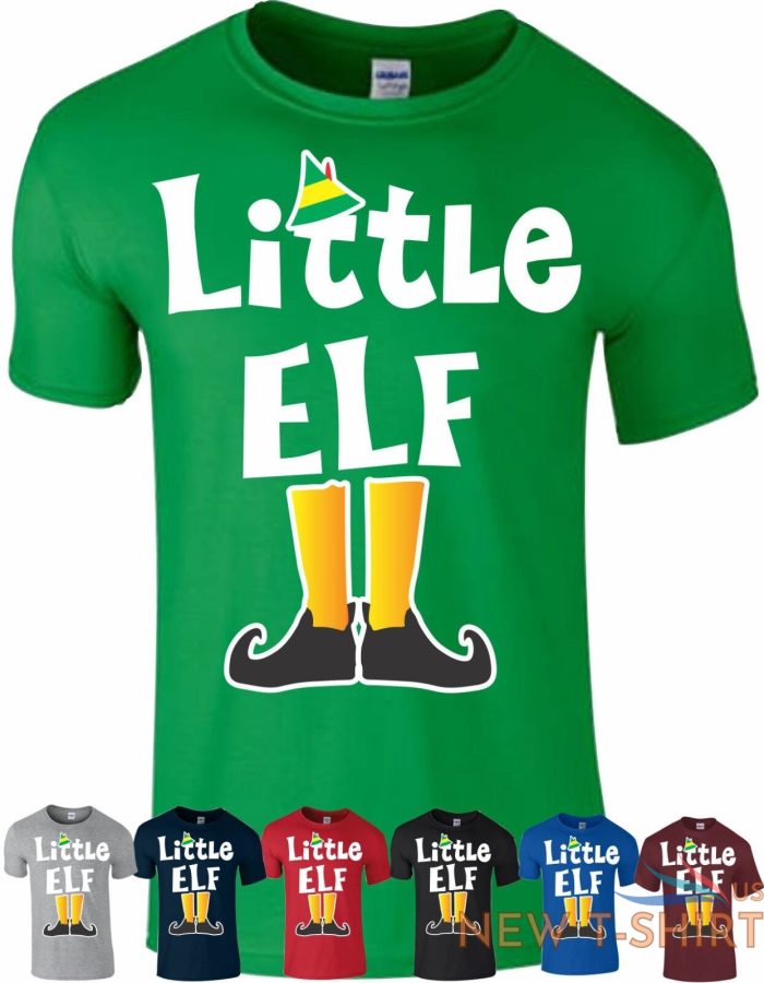 little elf t shirt family pyjama pj s idea dad funny christmas xmas gift top 0.jpg