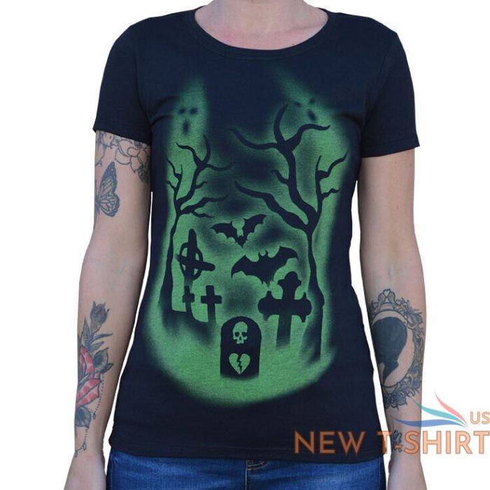 lowbrow art death s door black green graveyard art by adi tee t shirt s 2xl nwt 1.jpg