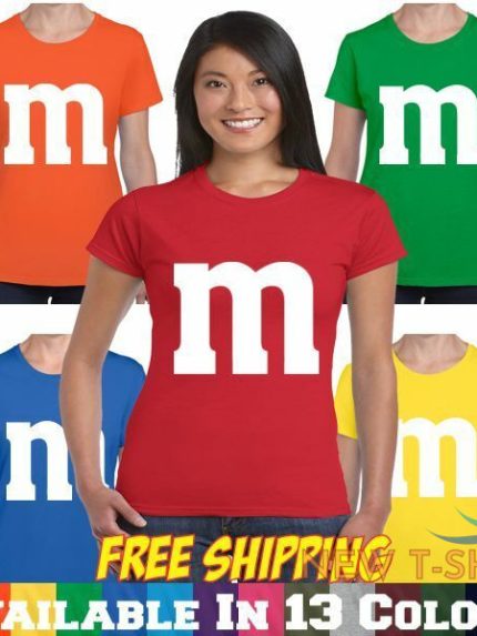 m m halloween costume m and m group ladies junior fit tee t shirt 0.jpg