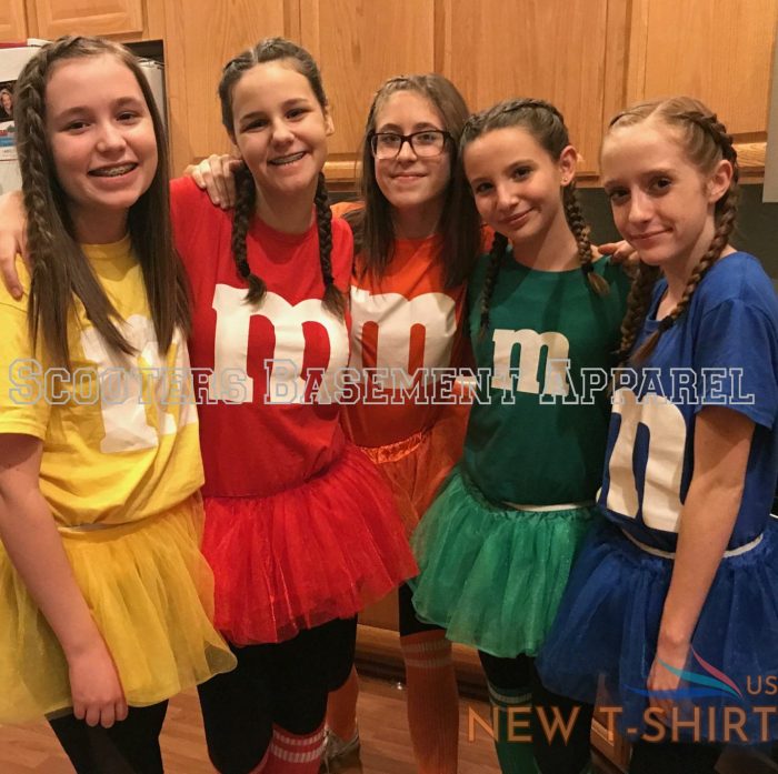 m m halloween costume m and m group ladies junior fit tee t shirt 3.jpg