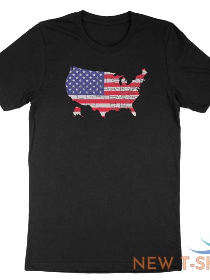 map of the us state marker us flag adults man women kid boy girl t shirt 1.jpg