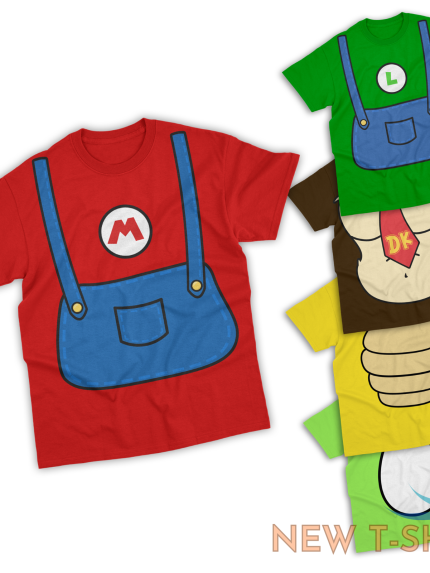 mario themed kids t shirt characters gift for boys birthday or christmas 0.png