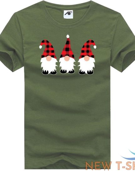 men s christmas gonks gnomes printed funny xmas t shirts crew neck summer wear 0.jpg