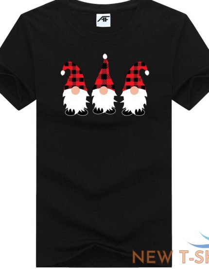 men s christmas gonks gnomes printed funny xmas t shirts crew neck summer wear 1.jpg