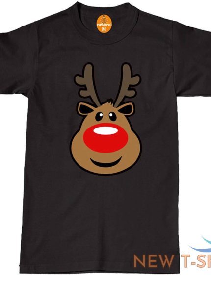 men s rudolph t shirt reindeer festive xmas gift red nose christmas santa 1.jpg