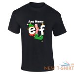 mens any name elf christmas print short sleeve casual wear boys cotton tee lot 2.jpg