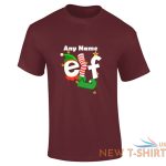 mens any name elf christmas print short sleeve casual wear boys cotton tee lot 6.jpg