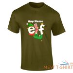 mens any name elf christmas print short sleeve casual wear boys cotton tee lot 8.jpg