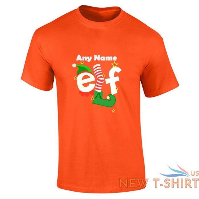 mens boys any name elf christmas printed t shirt 9.jpg