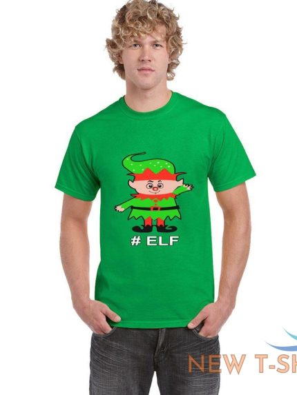 mens boys christmas funny green t shirt short sleeve top cotton tee xmas novelty 0.jpg