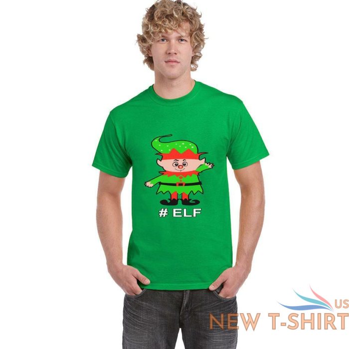 mens boys christmas funny green t shirt short sleeve top cotton tee xmas novelty 0.jpg