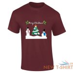 mens boys christmas snowman tree printed t shirt short sleeve xmas top 6.jpg
