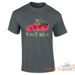 mens boys merry christmas tree car printed t shirt 3.jpg