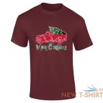 mens boys merry christmas tree car printed t shirt 6.jpg