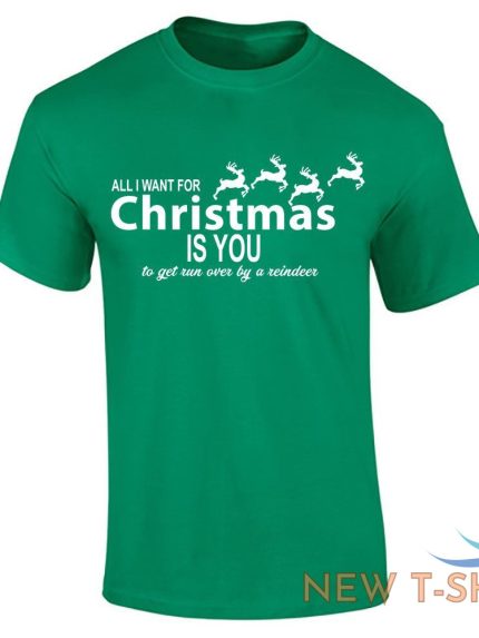 mens boys printed all i want for christmas print crew neck novelty t shirt 1.jpg