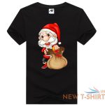 mens boys santa running jumping printed t shirt short sleeve stretchy top tees 3.jpg