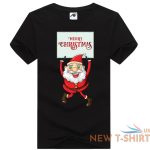 mens boys santa running jumping printed t shirt short sleeve stretchy top tees 4.jpg