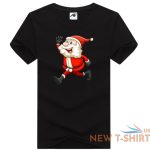 mens boys santa running jumping printed t shirt short sleeve stretchy top tees 5.jpg