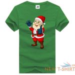 mens boys santa running jumping printed t shirt short sleeve stretchy top tees 6.jpg