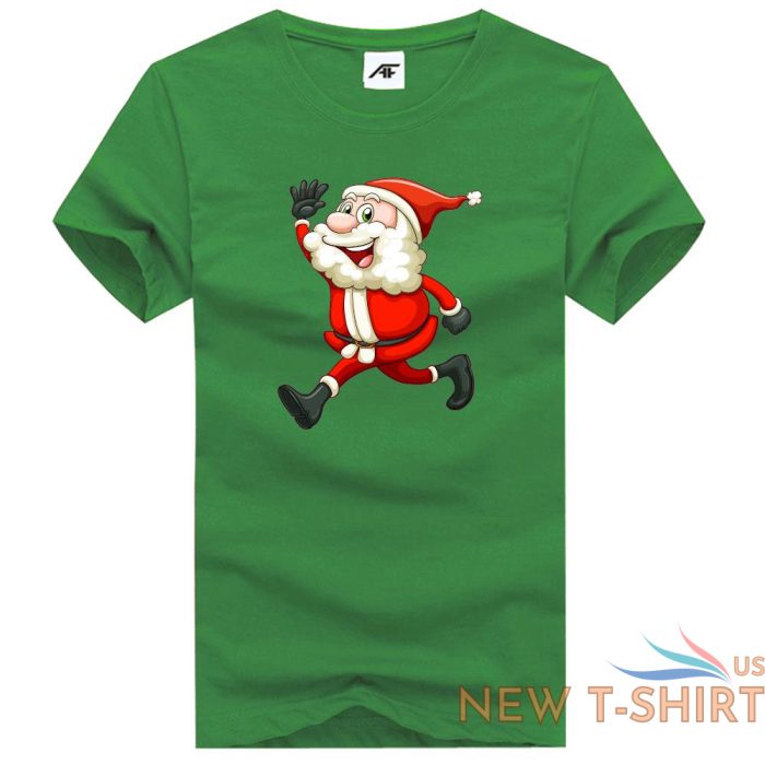 mens boys santa running jumping printed t shirt short sleeve stretchy top tees 9.jpg