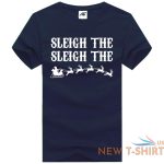 mens boys sleigh the printed t shirt christmas novelty short sleeve top tees 6.jpg