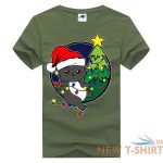 mens childrens cat with tree christmas t shirt short sleeve xmas top tees 7.jpg