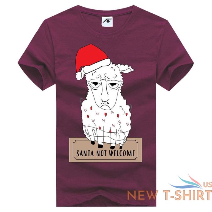 mens childrens santa not welcome christmas t shirt short sleeve xmas top tees 5.jpg