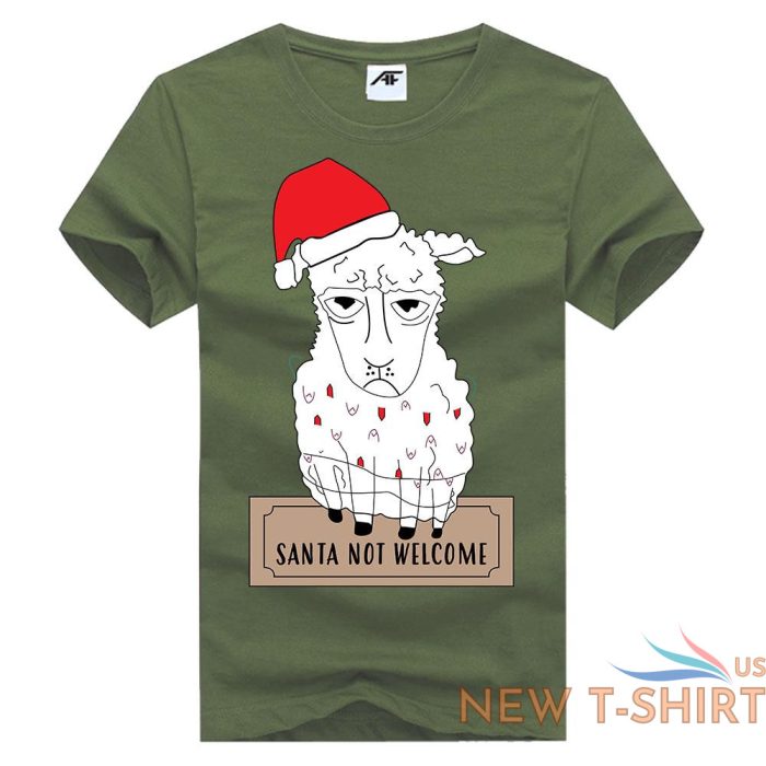 mens childrens santa not welcome christmas t shirt short sleeve xmas top tees 7.jpg