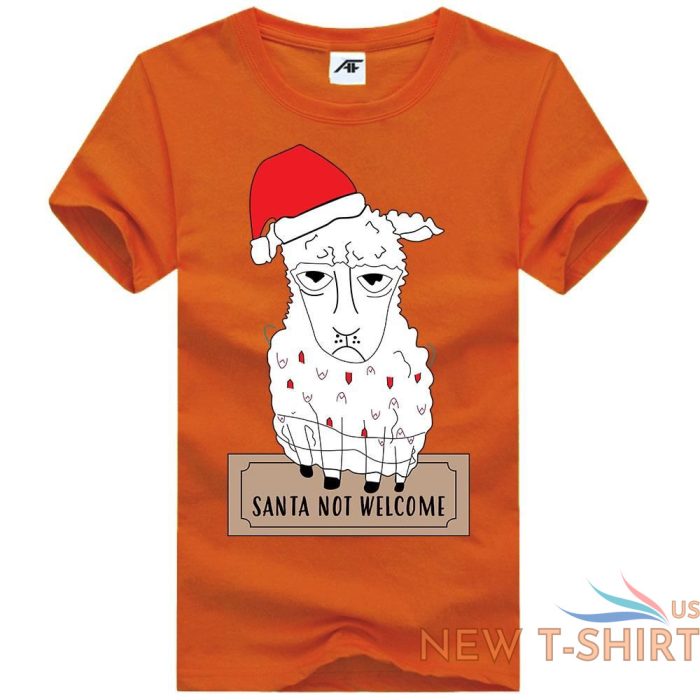 mens childrens santa not welcome christmas t shirt short sleeve xmas top tees 8.jpg