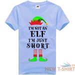 mens christmas elf short printed t shirt boys crew neck xmas party top tees 3.jpg