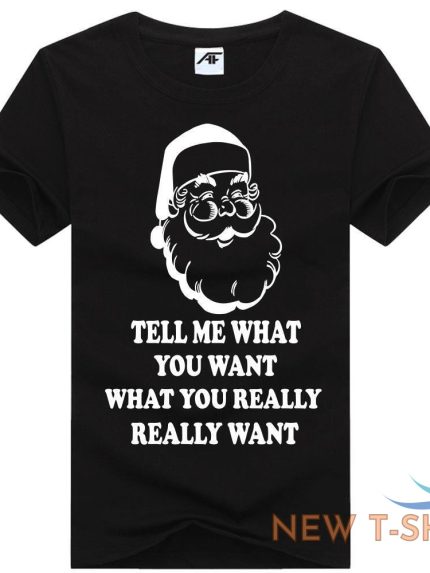mens christmas tell me what you want printed t shirt boys crew neck xmas top 0.jpg