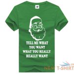 mens christmas tell me what you want printed t shirt boys crew neck xmas top 3.jpg