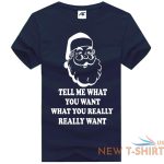 mens christmas tell me what you want printed t shirt boys crew neck xmas top 4.jpg