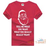 mens christmas tell me what you want printed t shirt boys crew neck xmas top 5.jpg