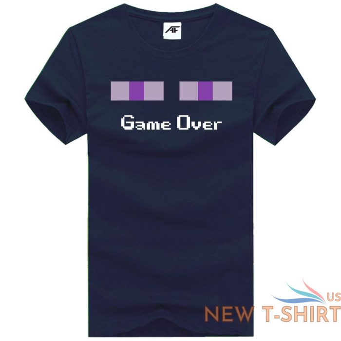 mens game over print t shirt kids gamer short sleeves 100 cotton top tees 6.jpg