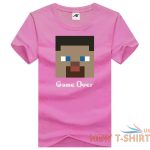 mens game over print t shirt kids holiday gamer crew neck cotton top tees 5.jpg