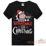 mens i want a hippopotamus for christmas print t shirt kids short sleeve top 1.jpg