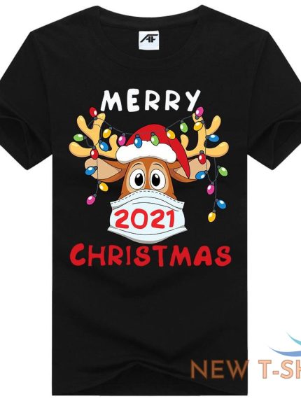 mens merry christmas 2021 print t shirt kids short sleeve xmas fancy top tees 1.jpg