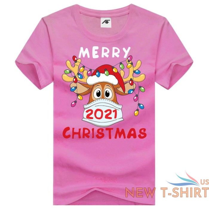 mens merry christmas 2021 print t shirt kids short sleeve xmas fancy top tees 8.jpg