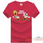 mens merry christmas elf gift wrap print t shirt kids short sleeve fancy top 1.jpg