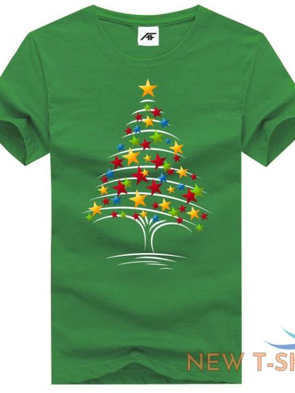 mens merry christmas jingle tree print t shirt kids short sleeve fancy top tees 1.jpg