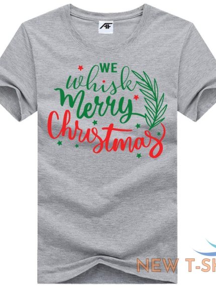 mens merry christmas print xmass t shirt childrens short sleeve party top tees 0.jpg