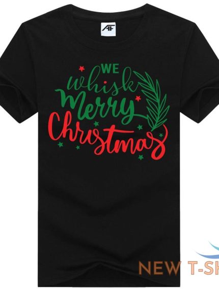 mens merry christmas print xmass t shirt childrens short sleeve party top tees 1.jpg