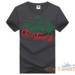 mens merry christmas print xmass t shirt childrens short sleeve party top tees 2.jpg