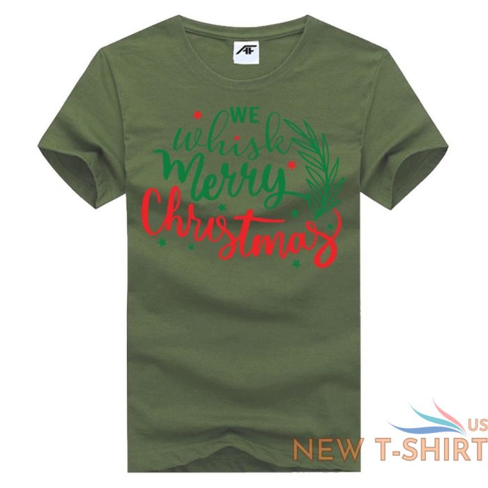 mens merry christmas print xmass t shirt childrens short sleeve party top tees 7.jpg