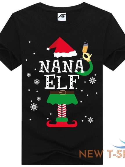 mens nana elf merry elfing christmas t shirt kids xmas party wear top tees 1.jpg